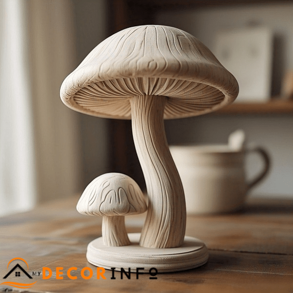 Make Your Own Wooden Mushroom Decor